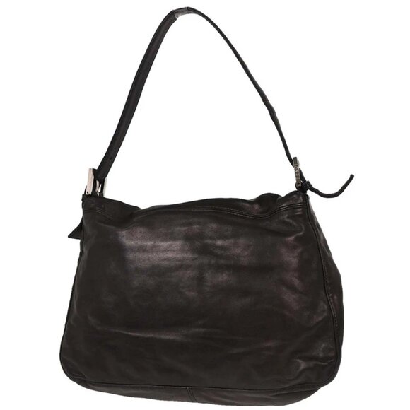 Fendi Black Lambskin Baguette Mamma Handbag - Picture 2 of 10